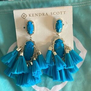 Kendra Scott Kristen Tassel Earrings in Aqua Howlite